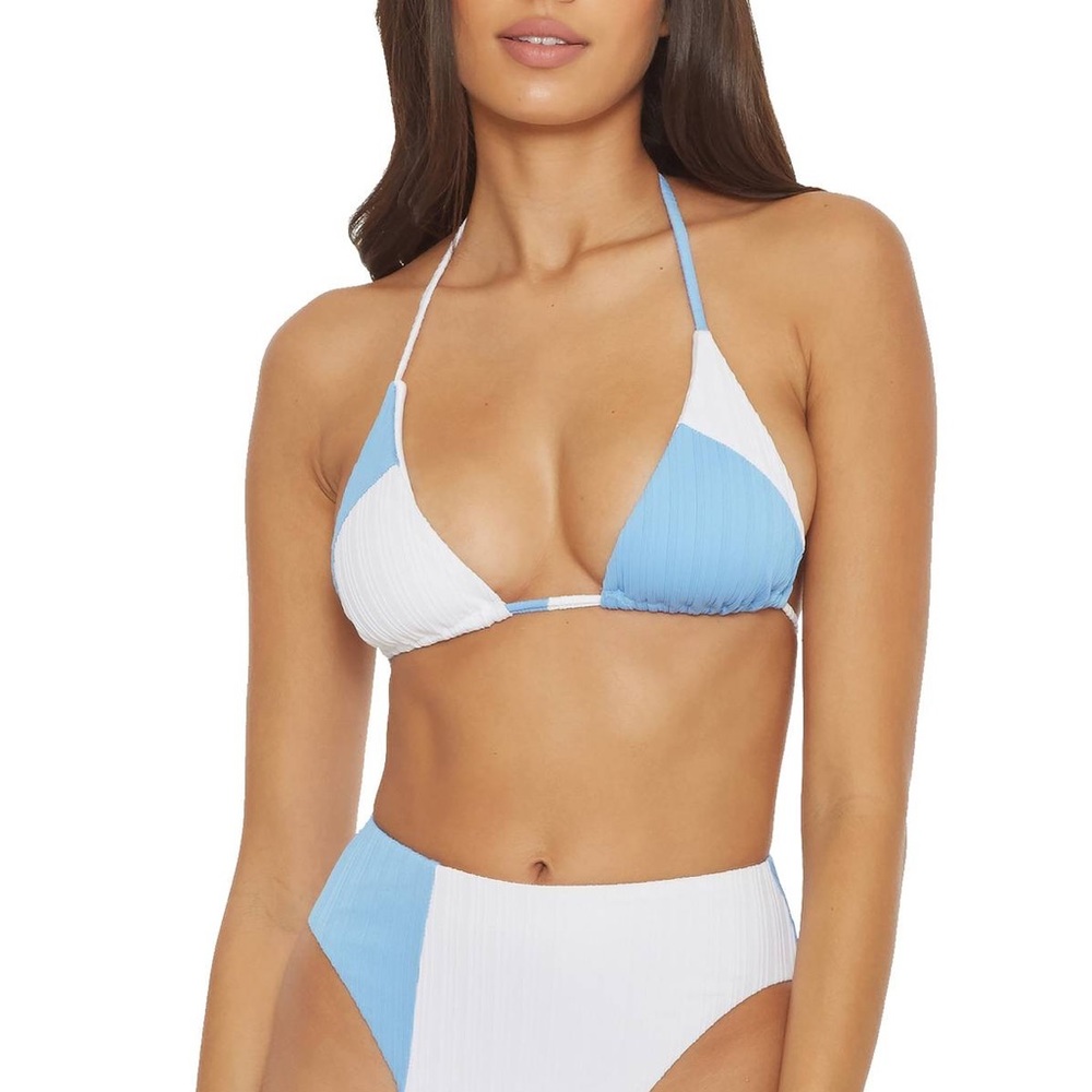 NWT Soluna Clear Lines Triangle Bikini Top